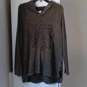 Style & Co Tunic Top w/ Comfortable Terry Cloth Interior